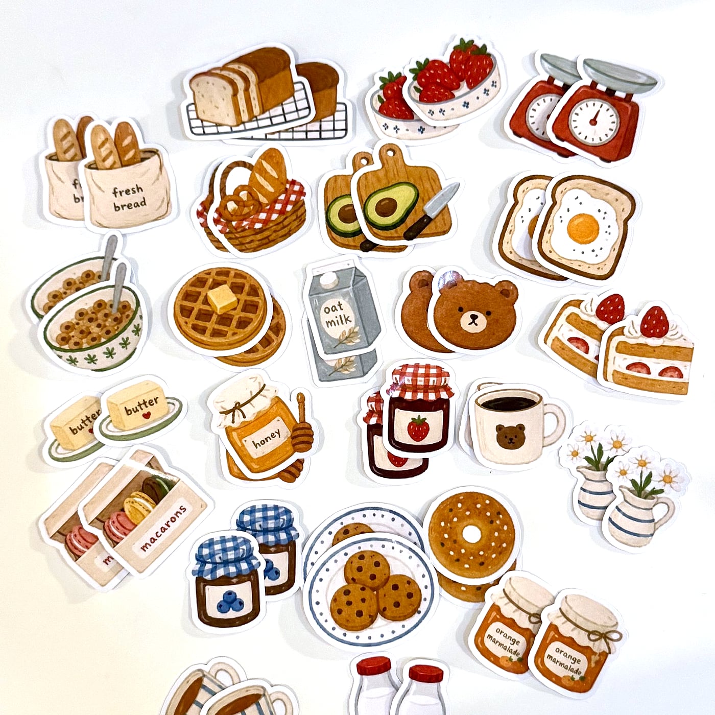 Teddy’s Breakfast sticker pack
