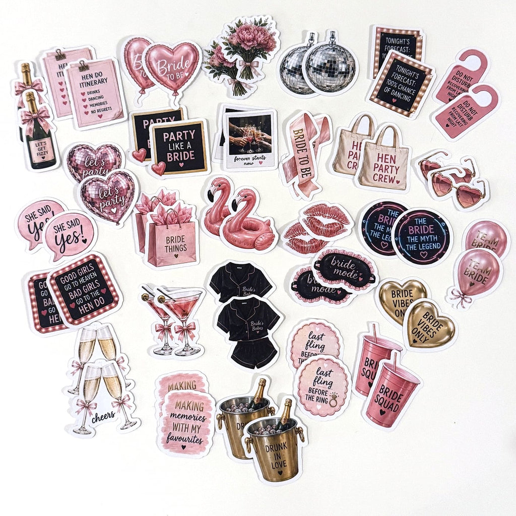 Hen Do Fun sticker pack