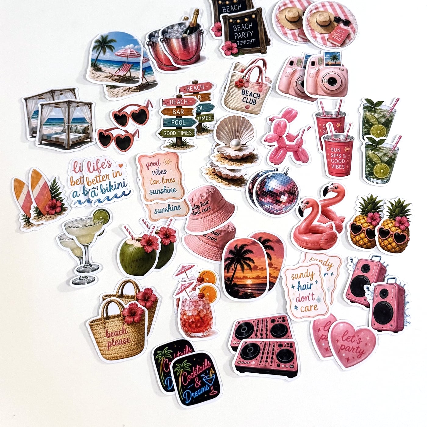 Beach Party sticker pack
