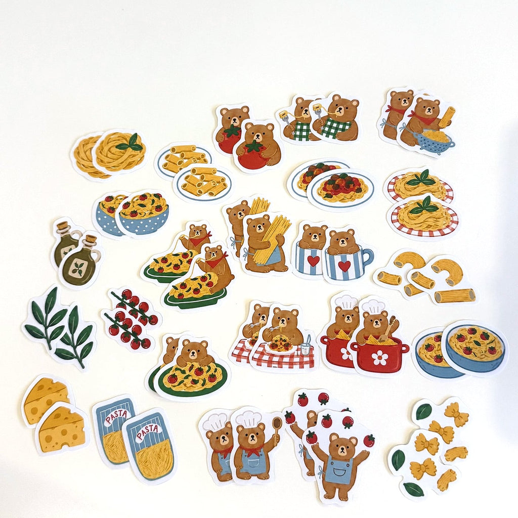 Pasta Bear sticker pack