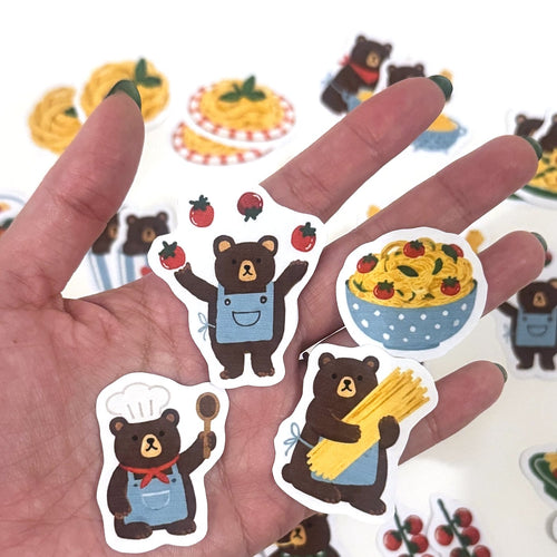 Brown Pasta Bear sticker pack, photo 2