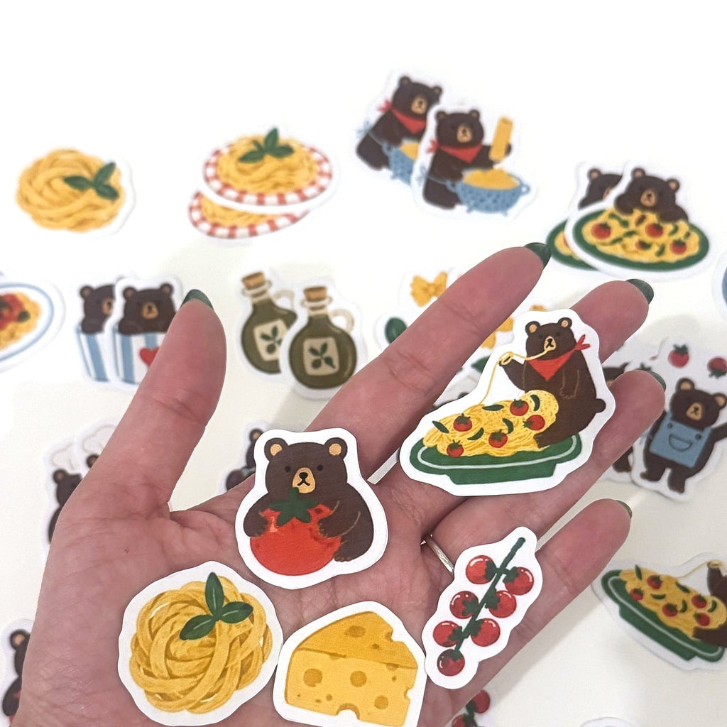 Brown Pasta Bear sticker pack, photo 3
